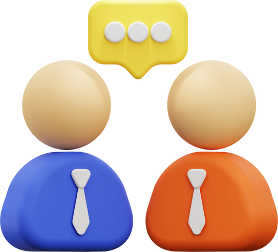 3d Job interview icon