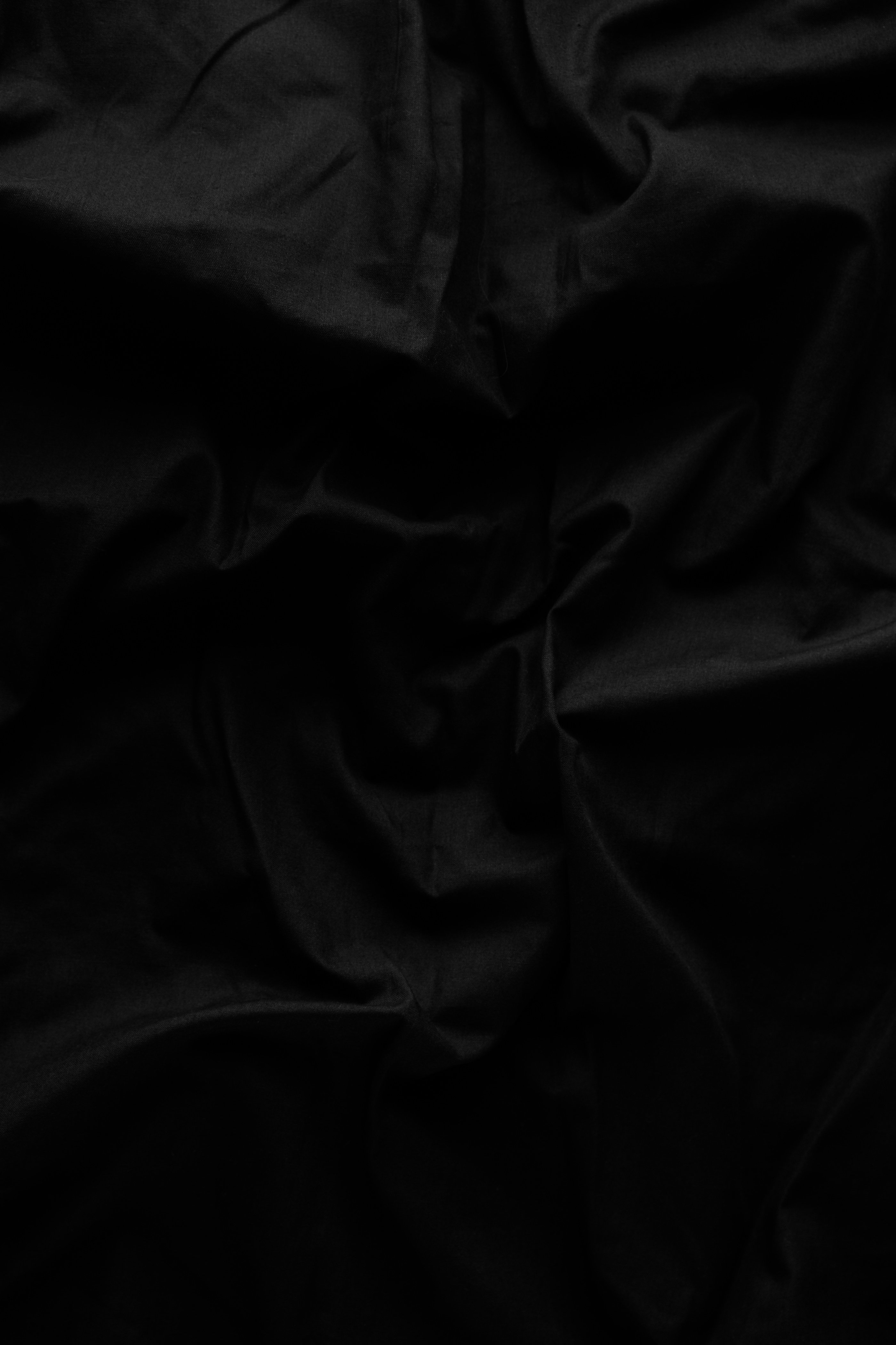 Black background. Texture background. Black fabric background